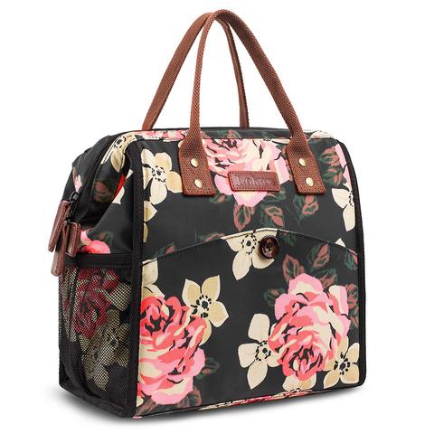 Floral Woman Lunch Bag Man Insulated BagsThermal Lunch Box Picnic Bag Cooler Tote Box Bag for Kids School Food Bags Handbags ► Photo 1/6