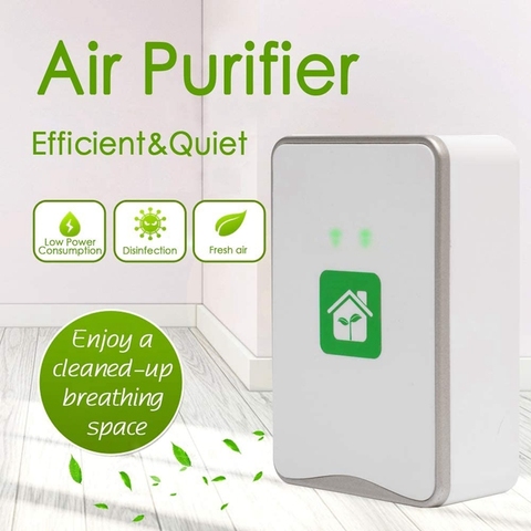 Pluggable Air Purifier Negative Ion Generator Filterless Ionizer Purifier Clean Allergens,Pollutants,Mold,Odors-EU Plug ► Photo 1/6