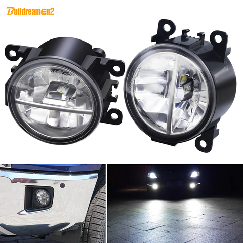 LED Fog Light For Renault Clio Duster Megane Kwid Twingo Lodgy Trafic Scenic Kadjar Car Front Bumper Fog Lamp DRL 12V ► Photo 1/6