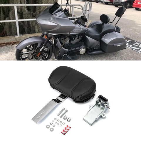 Quick-Release Plug-In Driver Rider Backrest Pad Adjustable Kit Fit 2010-2017 Victory Cross Country ► Photo 1/3
