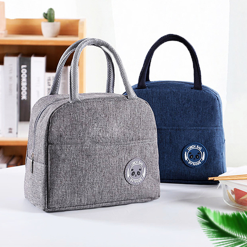 Men Waterproof Tote Bag Cationic Fabric Unisex Insulated Lunch Bag Fruit Drink Cooler Bags Students Picnic Lunch Box Thermal Bag ► Photo 1/6