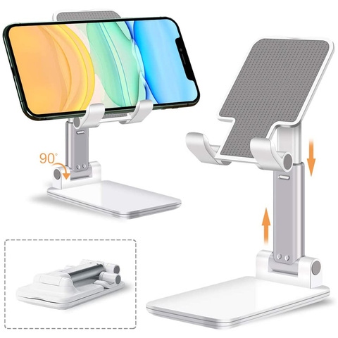 Desk Mobile Phone Holder Stand For iPhone iPad Xiaomi Samsung Adjustable Desktop Tablet Holder Universal Table Cell Phone Stand ► Photo 1/6