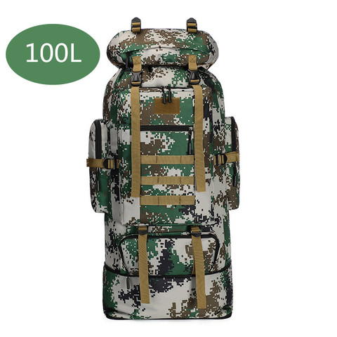 100L Military Tactical Backpack Army Bag Hiking Outdoor Men Rucksack Camping Climbing Trekking Bags Mountain Sports ► Photo 1/6