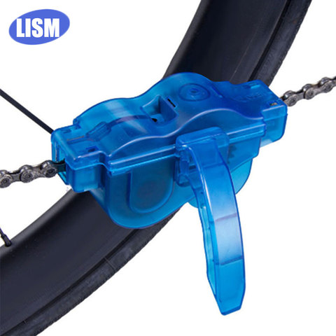 LISM Portable Bicycle Chain Cleaner Bike Brushes Scrubber Wash Tool Mountain Cycling Cleaning Kit Outdoor Accessory ► Photo 1/6