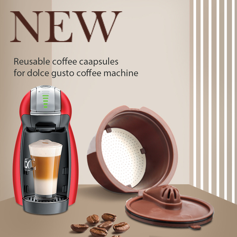 Crema Coffee Capsule Filter Upgrade 3rd Generation Two-color Dolce Gusto Cafeteira Refillable Reusable Coffee Cup Baskets ► Photo 1/6