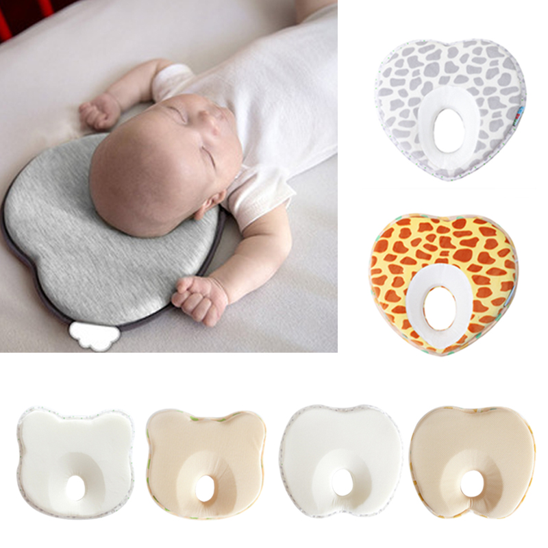 Baby Correct Sleep Newborn Flat Head Children Infant Pillow Anti Roll Cushion AS 