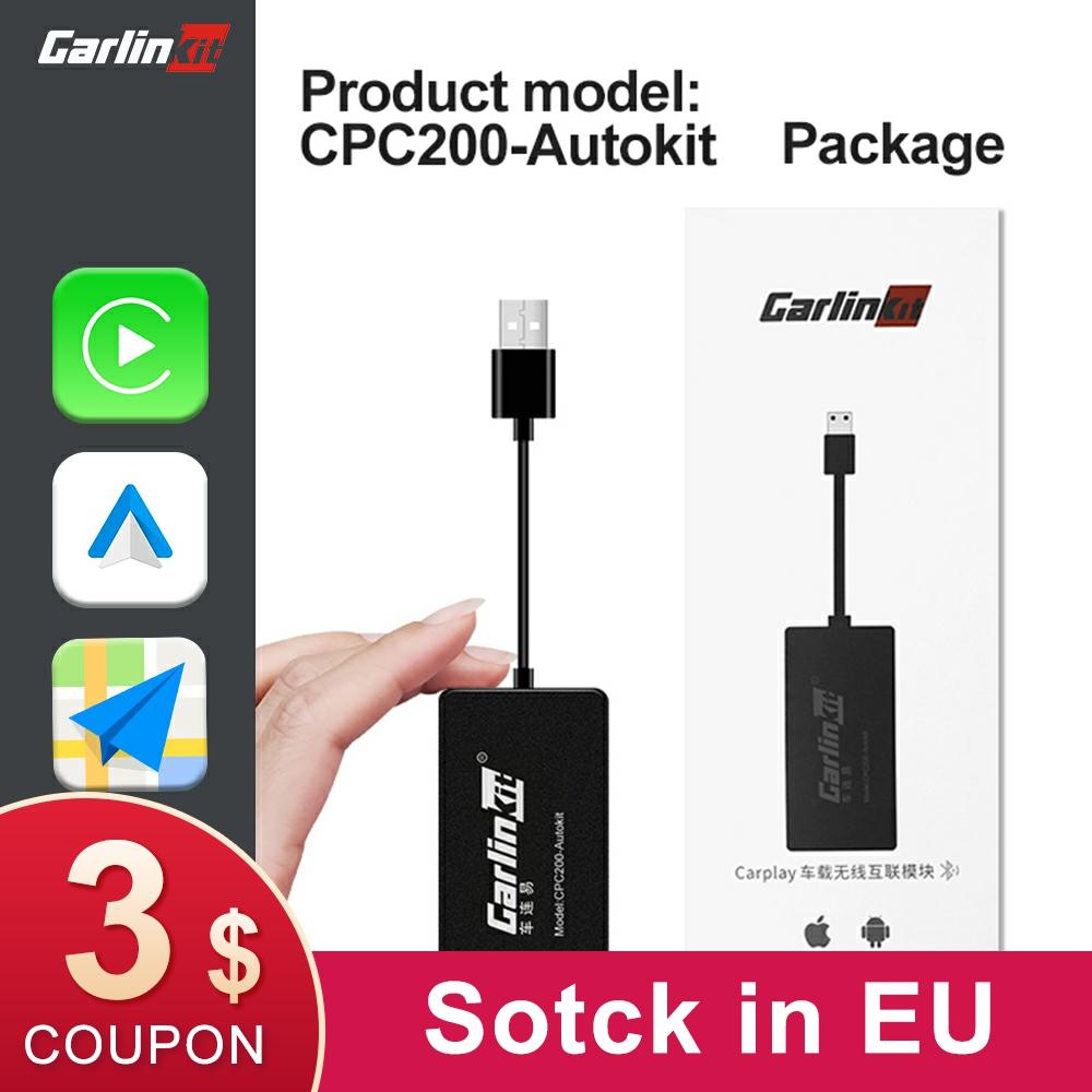 Carlinkit Wireless CarPlay Dongle USB Android Auto for aftermarket Android Multimedia Player iPhone IOS 14 Autokit AriPlay kit ► Photo 1/6