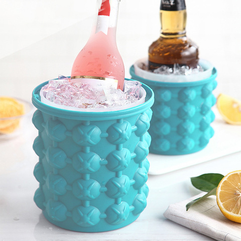 Ice Cube Maker silicone Ice bucket Saving Ice Cube Maker