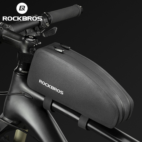 ROCKBROS Bicycle Bag Rainproof Top Front Tube Parcel Big Capacity Nylon Ultralight Portable Doube Zipper Pocket  Bike Accessory ► Photo 1/6