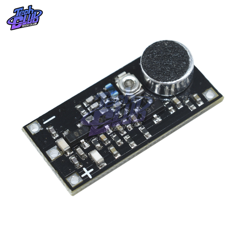 DC 2V 9V 88-115MHz FM Wireless Microphone Surveillance Transmitter Module Board For Arduino Adjustable Capacitor 9mA Voltage ► Photo 1/6