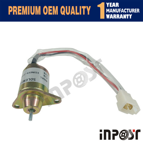 In Stock Stop Solenoid Valve 12V for Yanmar Engine 1503ES-12S5SUC5S 119653-77950 ► Photo 1/6