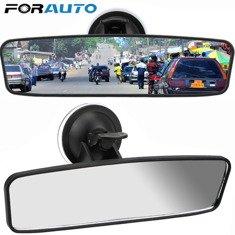 Wide-angle Rearview Mirror Universal 360° Rotates Adjustable Suction Cup Interior Rear View Mirror Car Rear Mirror ► Photo 1/6