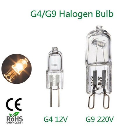 Bulb halogen G4 12V 10W 20W lights G9 220V 25W 40W 50W 60W warm white bright clear glass indoor high quality capsule wall lamps ► Photo 1/6