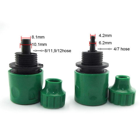 4/7mm 8/11mm Hose Barbed 4/7 Hose Quick Connectors Garden Water Tap Irrigation Drip Irrigation Quick Coupling Gardening Tools ► Photo 1/6