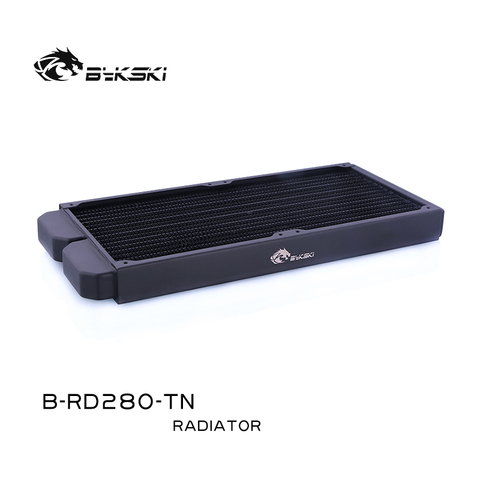 Bykski B-RD280-TN, 280mm Single Row Radiators, 28mm Thickness, Standard Water Cooling Radiators , Suitable For 140*140mm Fans ► Photo 1/5