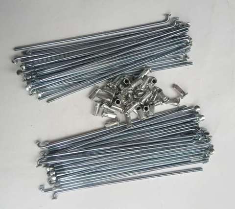 37 pcs E-bike Spokes 10G 3.0mm diameter Bicycle Spokes length 55~160mm + Nipple Sliver color knitting needles ► Photo 1/3