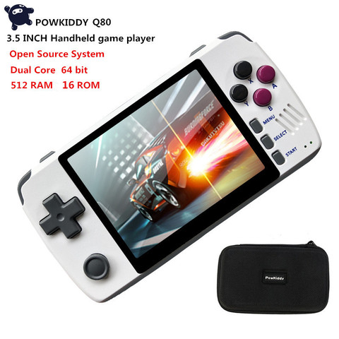 Powkiddy Q80 handheld video Game Console Dual core 16G ROM Open source system 3.5 