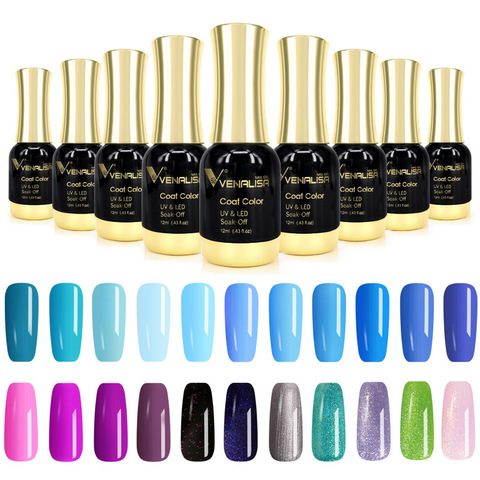 CANNI Gel Varnish 12ml Solid Starry Color Venalisa Soak Off UV LED Lamp Nail Art Salon High Quality Painting Gel Nail Polishes ► Photo 1/6