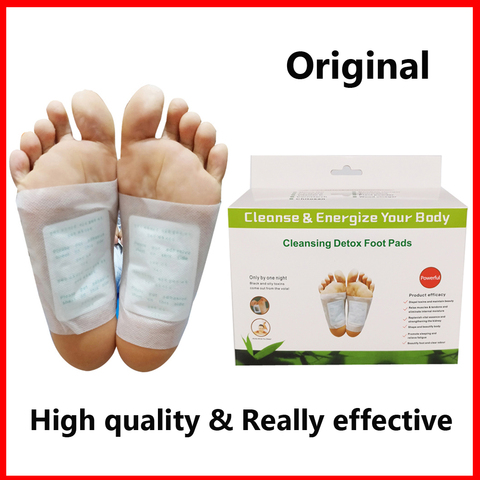 Original Detox Foot Patches Artemisia Argyi Pads Toxins Feet Slimming Cleansing Herbal Body Health Adhesive Pad Weight Loss ► Photo 1/6