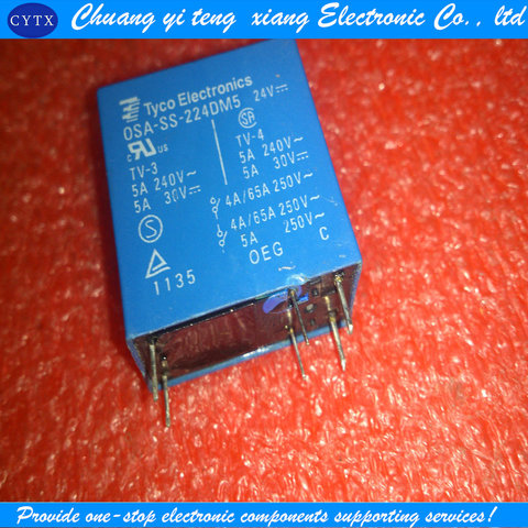 10pcs  OSA-SS-224DM5 24VDC  5A 250VAC24vdc ► Photo 1/1