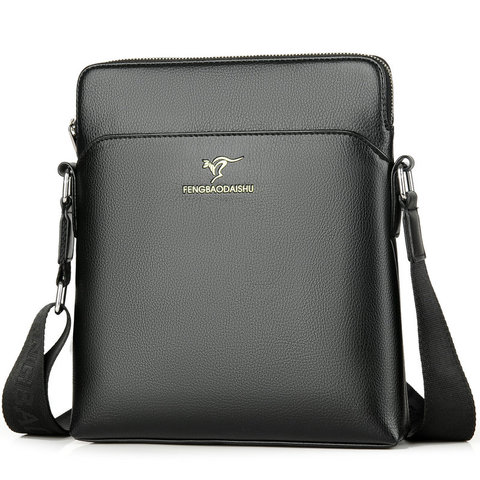 Korean Style Men's Business Shoulder Bag High Quality PU Leather Messenger Bag For Men Stylish Elegant Male Crossbody Bag ► Photo 1/6