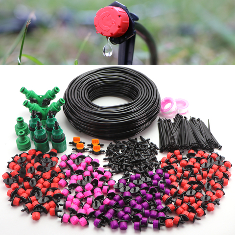 5-50m DIY Micro Drip Irrigation System 8 Hole Adjustable Flow Dripper Atomizer Watering Kit Garden 1/4'' Hose Spray Misting Kit ► Photo 1/6