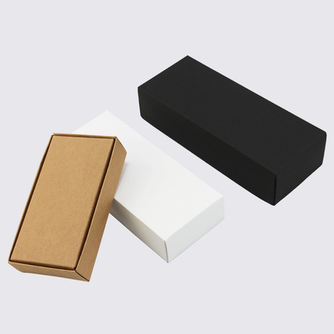 20 pcs Kraft Paper carton box large gift box black white giftbox lid cardboard paper box big gift packaging box cosmetic packing ► Photo 1/5