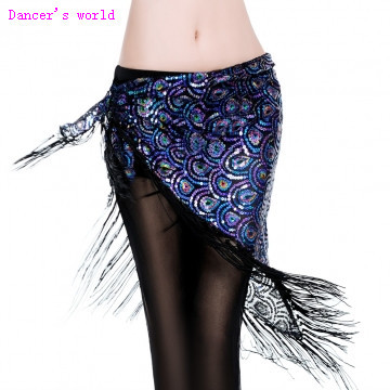 Wholesale belly dance clothes peacock sequins belly dance hip scarf for women belly dance chain girls belly dance belt ► Photo 1/6