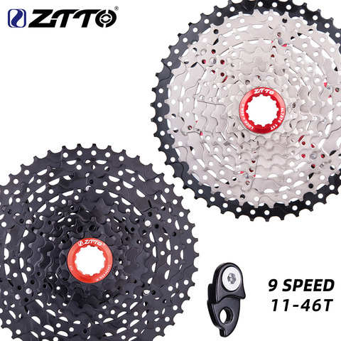 ZTTO MTB 9 Speed 11-46T Cassette 9s Sprockets 9speed 9v k7  Ratios Compatible With M430 M4000 M590 Mountain Bike ► Photo 1/6