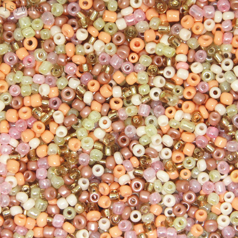 3mm 300pcs Peach Multicolor Czech Glass Seed Spacer Beads Austria Crystal Round Beads For Kids Jewelry DIY Making Accessorie ► Photo 1/1