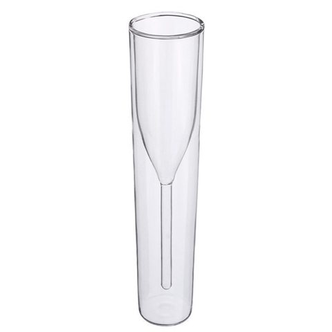 Double Layers Glasses Champagne Flutes Goblet Bubble Sparkling Wine Tulips Cocktail Wedding Glass Cup ► Photo 1/6