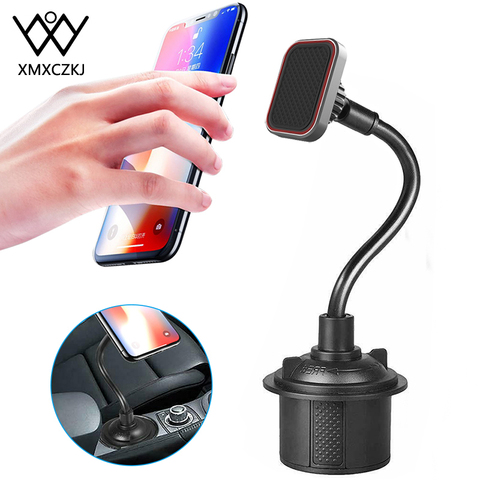 Adjustable Gooseneck Cup phone Holder Magnetic Car Cup Holder Phone Mount Long Arm Phone Cup Holder For Xiaomi Redmi Note 7 GPS ► Photo 1/6