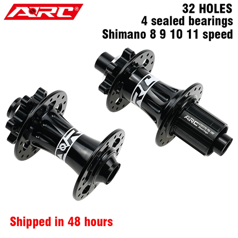 ARC 4 Sealed Bearing Hub 32 Holes Mountain Bike Hub 6 Disc Bolt MTB Hub With Shimano HG Freehub Body 4 Pawls 48 Clicks Bike Part ► Photo 1/6