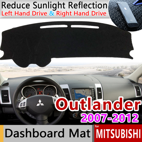 for Mitsubishi Outlander 2007 2008 2009 2010 2011 2012 2nd Gen Anti-Slip Mat Dashboard Cover Carpet Sunshade Dashmat Accessories ► Photo 1/6