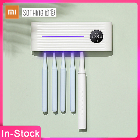 2022 XiaoMi YouPin Sothing UV Light Toothbrush Sterilizer Holder Inhibit Bacterial Antibacterial Automatic Toothpaste Dispenser ► Photo 1/6