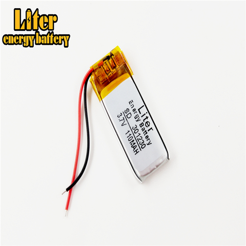 3.7V 110mAh 301230 Lithium Polymer Li-Po li ion Rechargeable Battery cells For Mp3 MP4 MP5 GPS PSP mobile bluetooth ► Photo 1/4