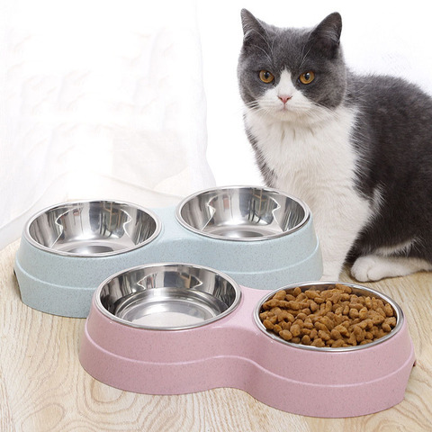 Stainless Steel Pet Puppy Cat Bowl Feeder  Stainless Steel Feeder Dogs - 6  Stainless - Aliexpress