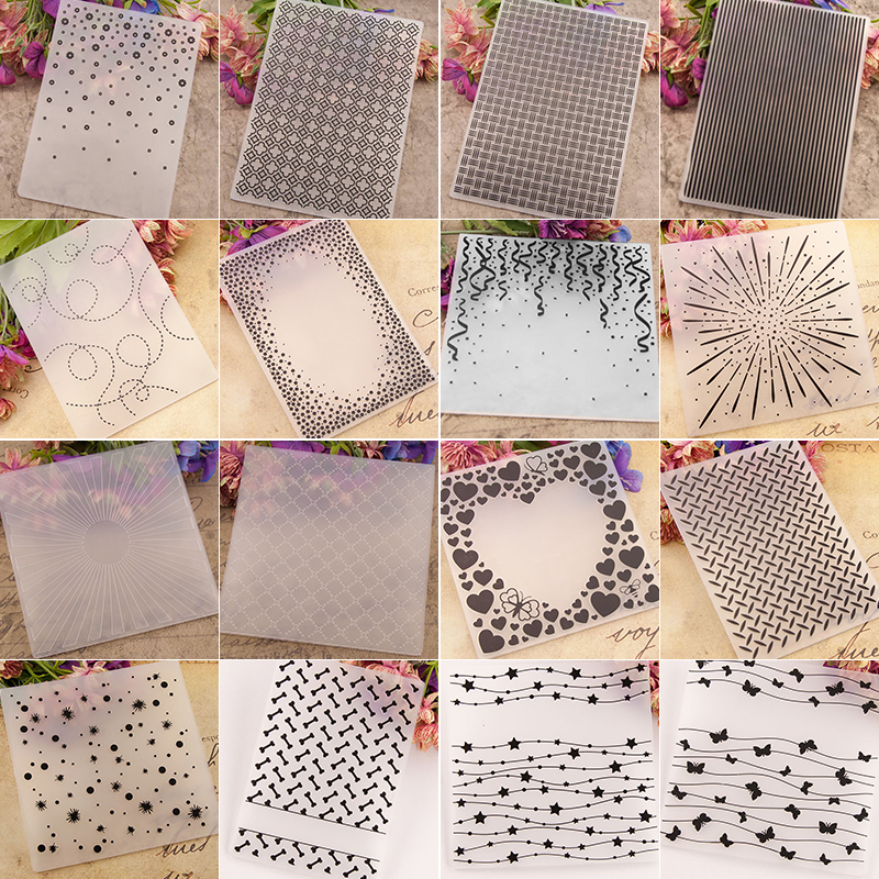 Applicable Fashion Background Set Embossed Design Plastic DesignFolder For Scrapbook  DIY Photo Album Card Embossing Folder - Price history & Review, AliExpress  Seller - Warm planet carft Store