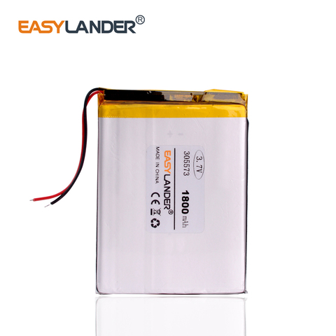 305573 3.7V 1800MAH li ion polymer battery 305674 MP3 MP4 DVD DVR GPS pocketbook battery 305575 ► Photo 1/6