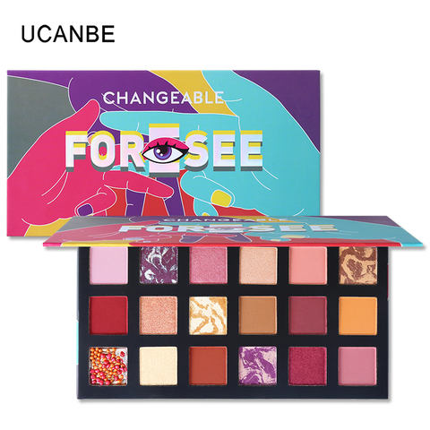 UCANBE Foresee 18 Colors Eyeshadow Palette Matte Shimmer Eye Shadow  Metallic Pigment Nude Makeup Marble Cream Berry Pearls - Price history &  Review, AliExpress Seller - UCANBE Official Store
