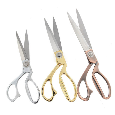 Professional gold Stainless Sewing Scissors Shears Tools Steel Heavy Duty Tailor Scissors embroidery fabric Shears DIY Clothing ► Photo 1/6
