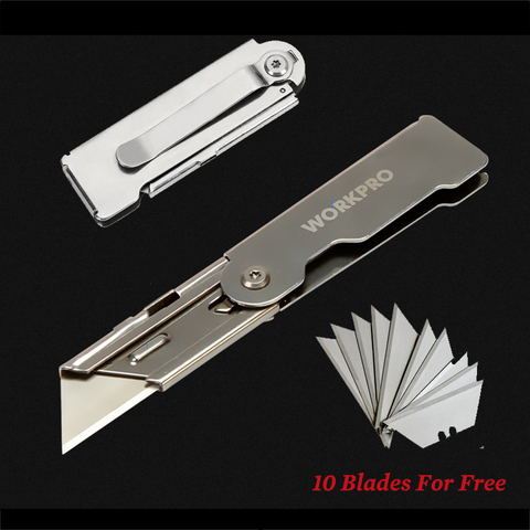 Mini Folding Utility Knife Set Quick Change Pocket Utility Knife with Belt Clip Blade Knife for Cutting Box Paper EDC Tool ► Photo 1/6