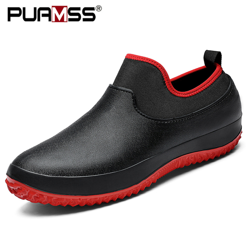 Rain Boots Men Short Autumn Waterproof Rubber Boots Outdoor Comfortable Work Shoes Fishing Boots Men Shoes For Rainy Weather ► Photo 1/6