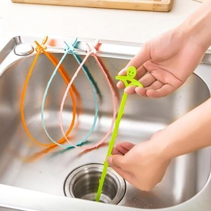 Sink Hair Cleaning Kitchen Bathroom Sewer Filter Drain Clean Clog Tools Zz 