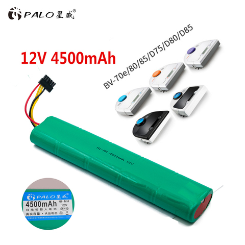 PALO 12 Volt Batteries Ni-MH 4500mAh Battery Vacuum Cleaner Rechargeable Batterie Bateria For Neato Botvac 70e 75 D75 80 85 D85 ► Photo 1/6