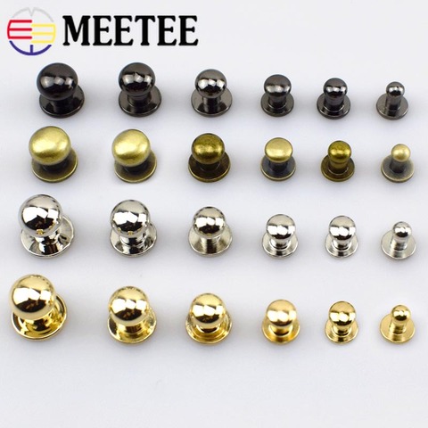 20pcs Meetee 4-12mm Nipple Nail Buckles Metal Rivet for Bag Purses Fastner Clasps Studs Screw Buttons Leathercraft Accessories ► Photo 1/6