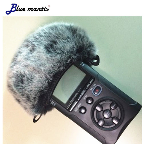 Blue Mantis Outdoor Artificial Fur Wind Microphone Cover Muff Windscreen Sleeve Shield For Tascam Dr40 Dead cat for Tascam DR40 ► Photo 1/6