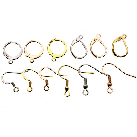 50pcs/lot Silver Gold Bronze French Lever Earring hooks Ear Wires