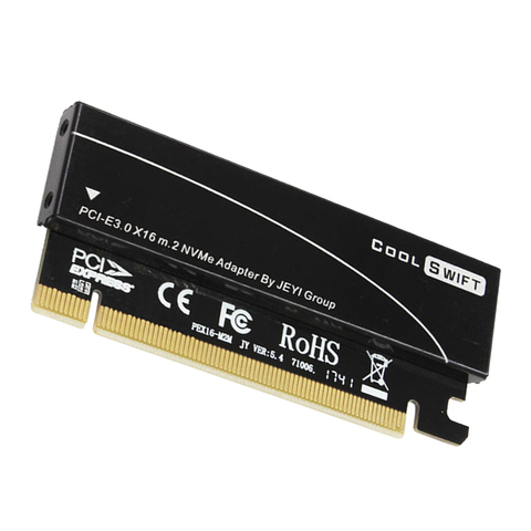 NVME M.2 to PCIe Adapter PCI Express X16 to M2 Expansion Card with Heat Sink ► Photo 1/6