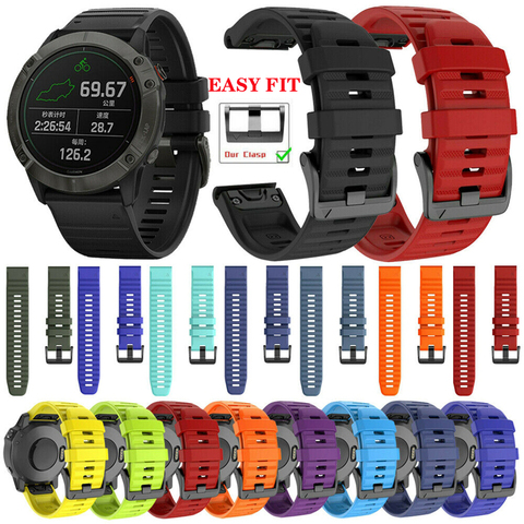 22MM QuickFit Watchband Strap for Garmin Forerunner 945 935 Easyfit Silicone Wrist Strap For Garmin Fenix 6 6 Pro Fenix 5 5Plus ► Photo 1/6